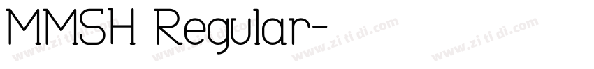 MMSH Regular字体转换